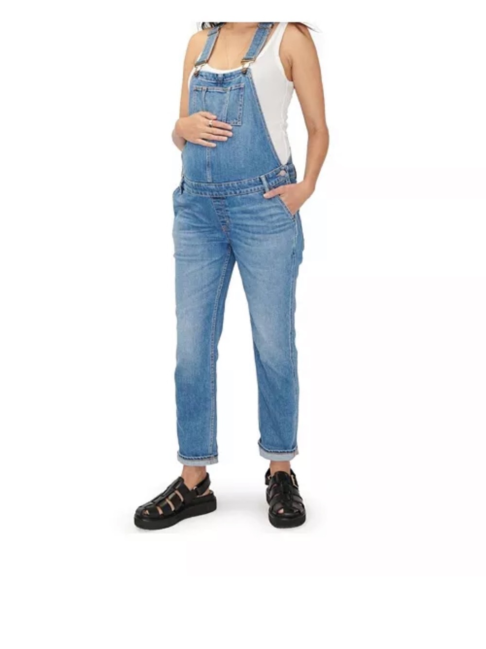 Hatch Maternity Denim Overalls - M